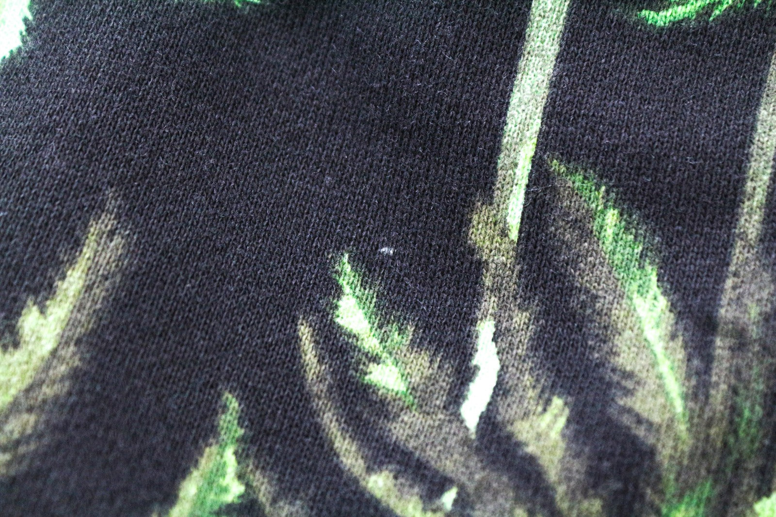 SCOTCH & SODA Men's Sweatshirt L Green Palm Print Hoodie Pure Cotton Jersey