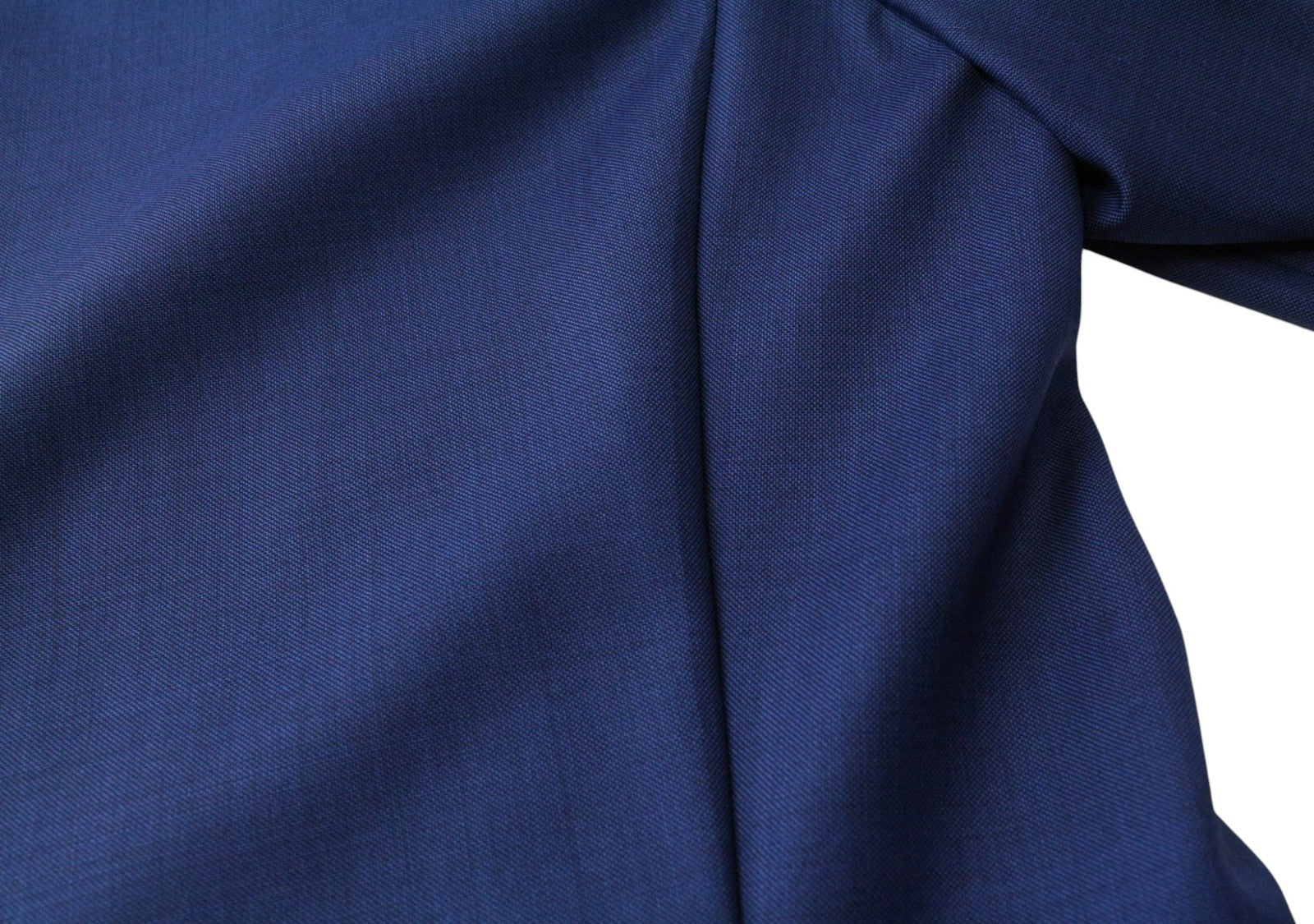 SUITSUPPLY Lazio Men's Suit UK48S Slim Pure Wool Mid Blue Sharkskin 2-Piece