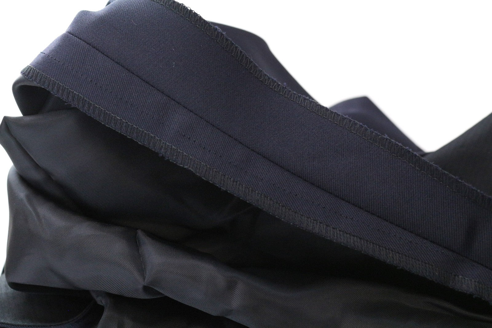 SUITSUPPLY Ferrara Men's Suit UK40S Navy Slim Flat-Front 2Pc Pure Wool Melange