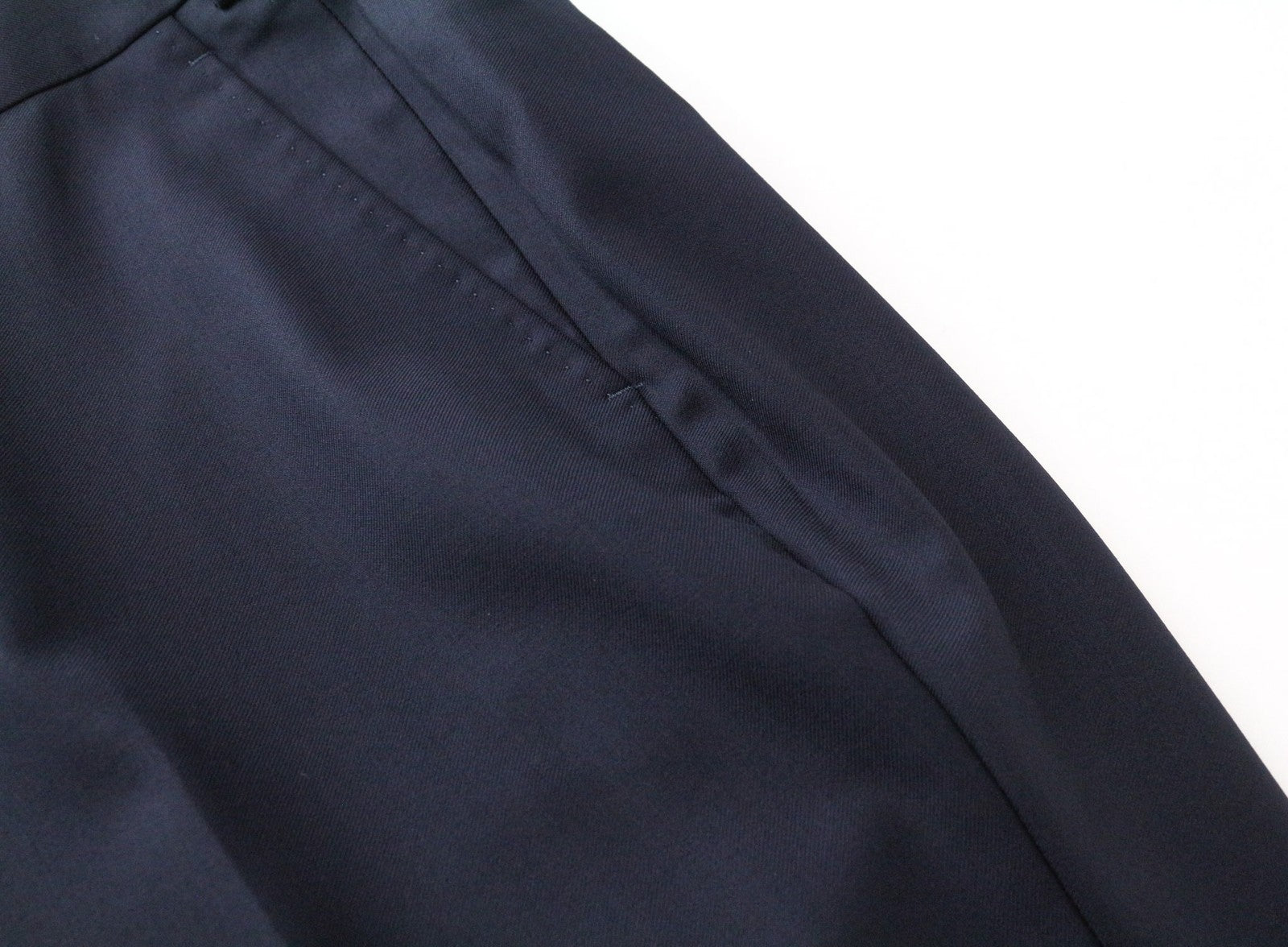 SUITSUPPLY Ferrara Men's Suit UK40S Navy Slim Flat-Front 2Pc Pure Wool Melange