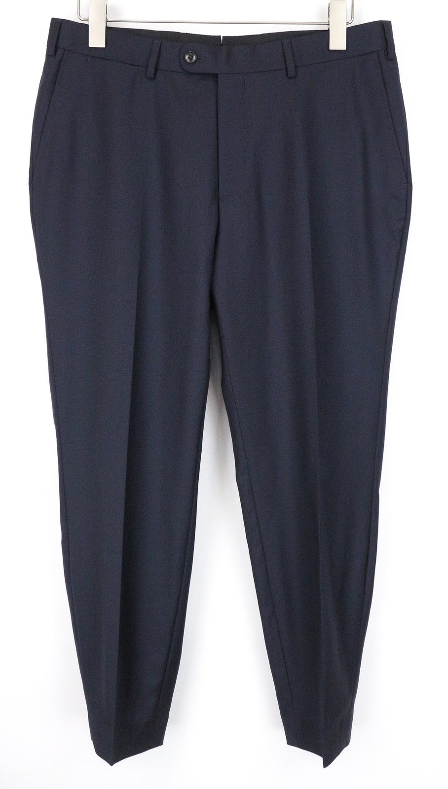 SUITSUPPLY Ferrara Men's Suit UK40S Navy Slim Flat-Front 2Pc Pure Wool Melange