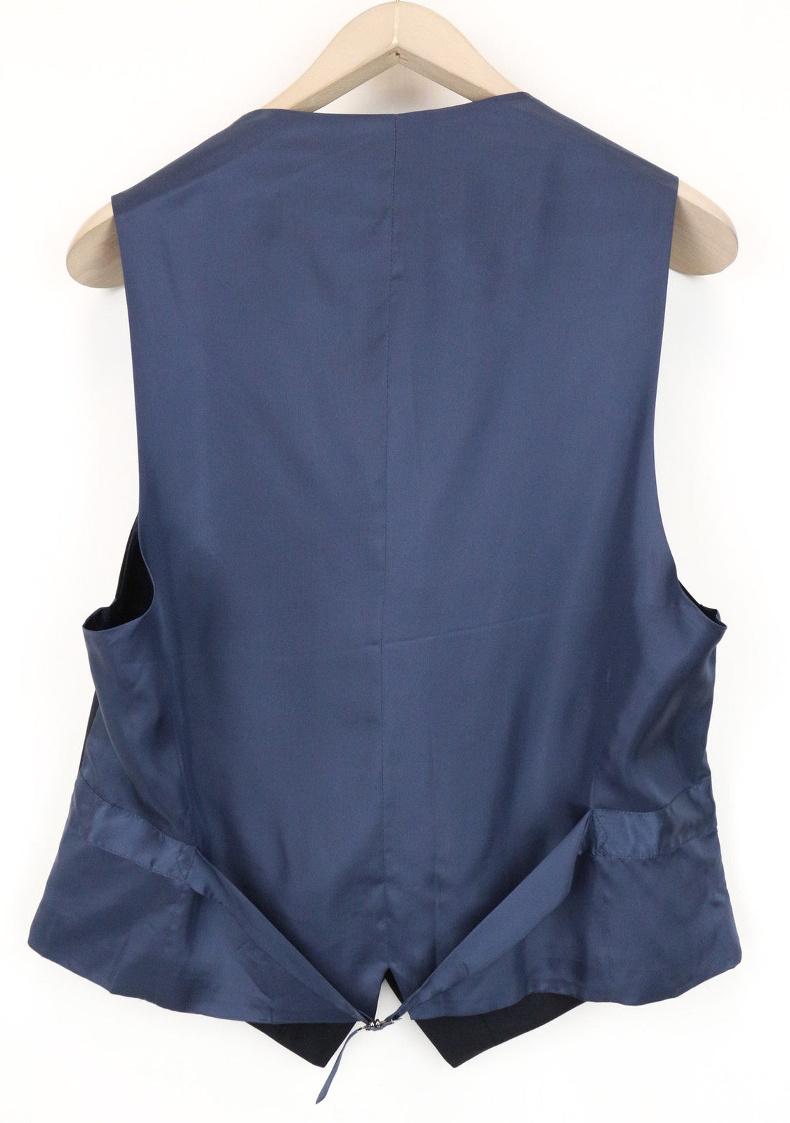 SUITSUPPLY Ferrara Men's Suit UK40S Navy Slim Flat-Front 2Pc Pure Wool Melange