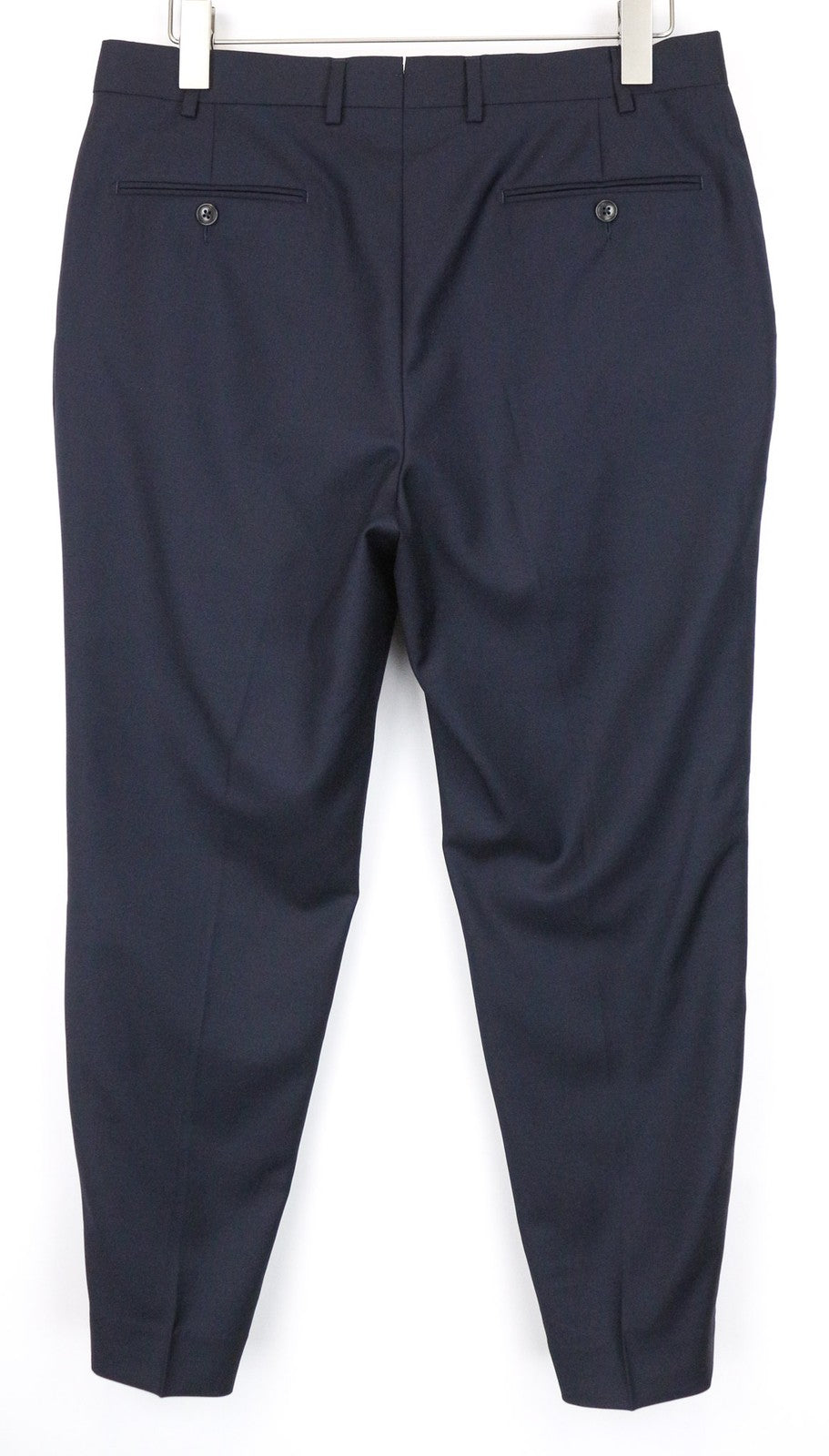 SUITSUPPLY Ferrara Men's Suit UK40S Navy Slim Flat-Front 2Pc Pure Wool Melange