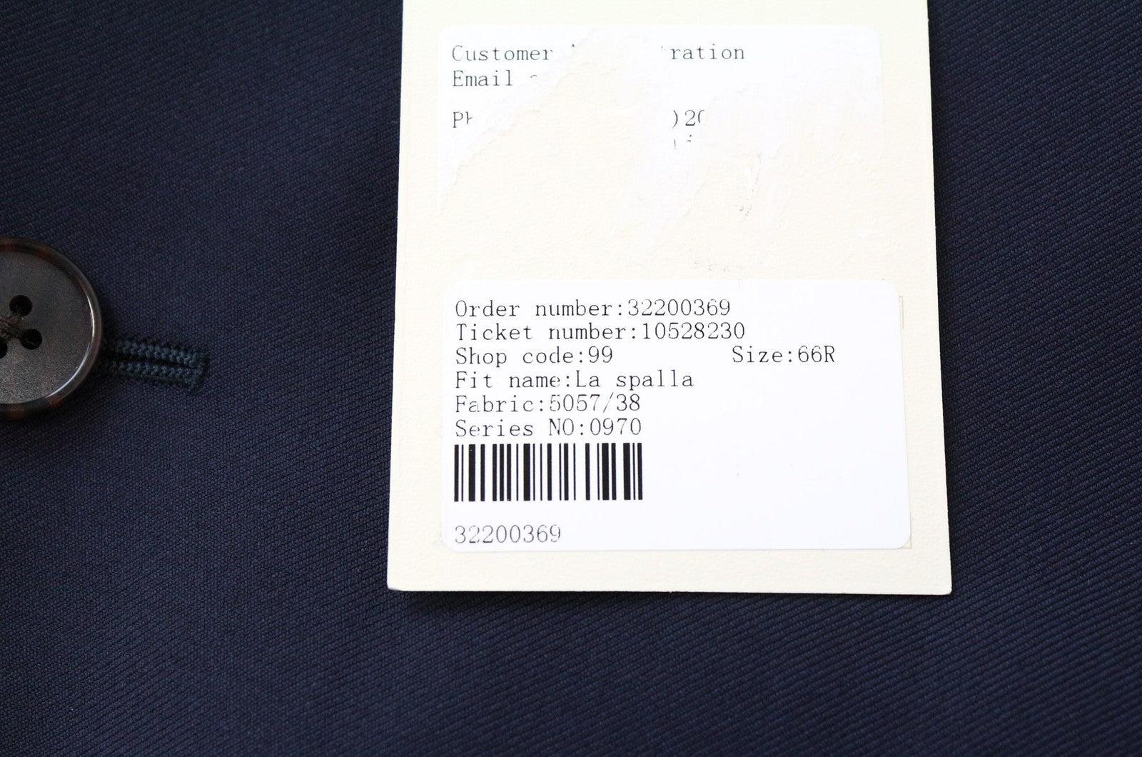 SUITSUPPLY La Spalla Men's Blazer UK56R Slim Wool Navy Blue S110s Formal