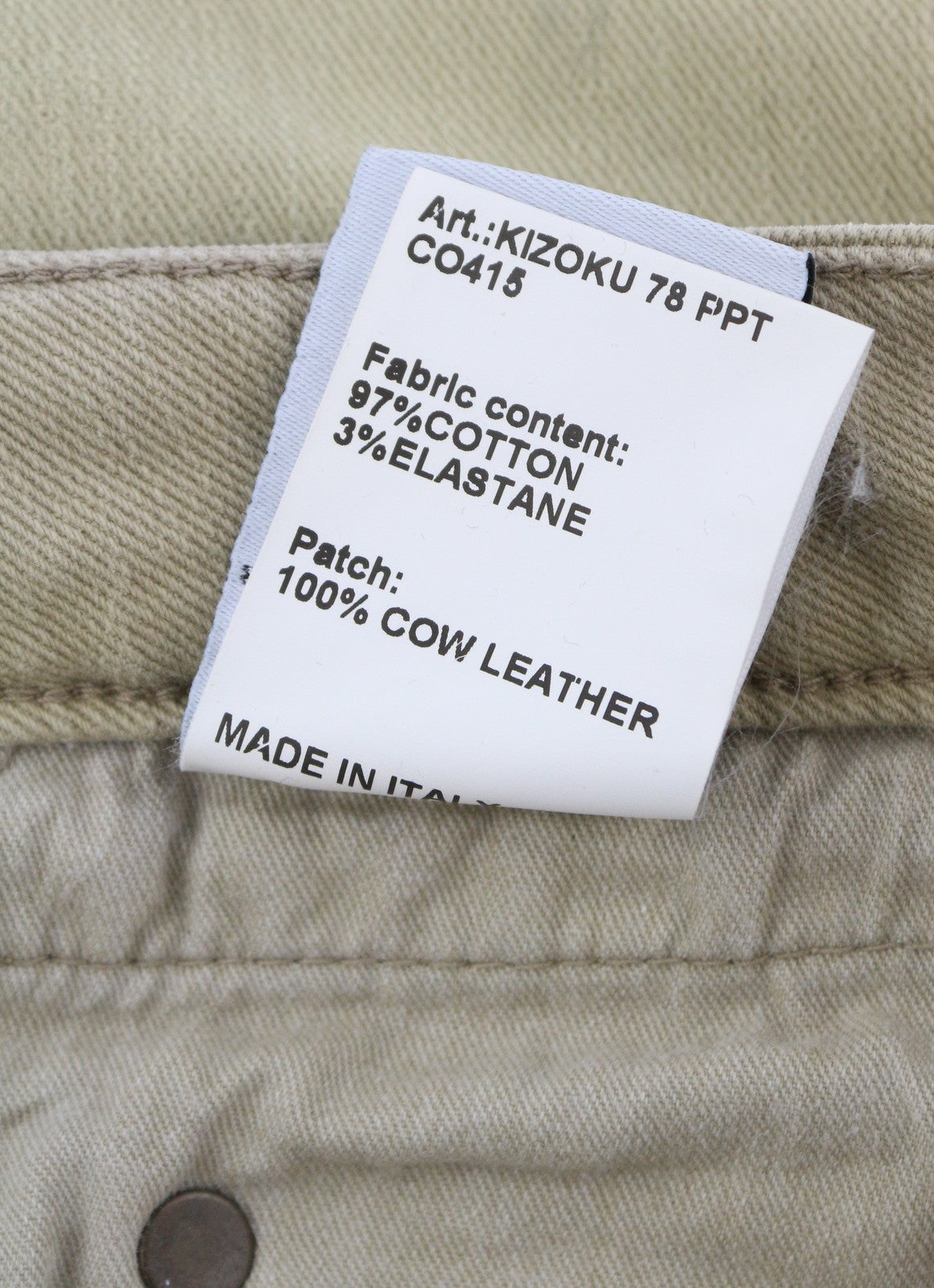 R13 Boy Straight Women Jeans 29 Khaki Stretch Faded Cropped Ankle Length RRP€699