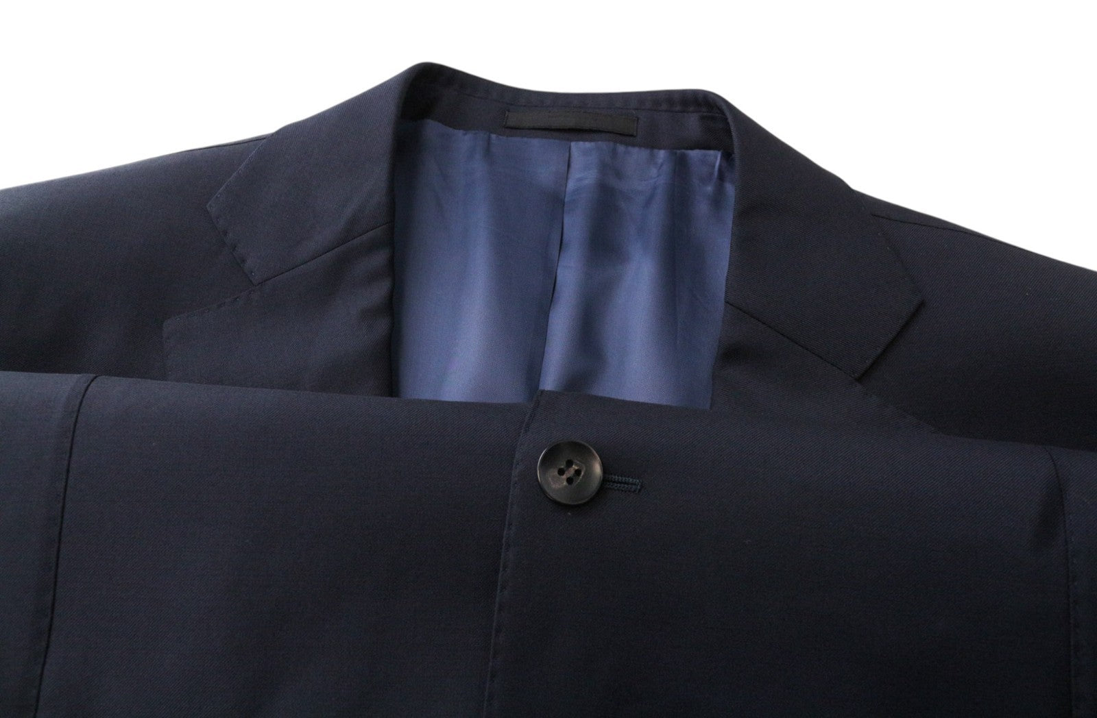 SUITSUPPLY La Spalla Men's Suit UK48L Wool Slim Blue 3Pc Perennial S110s