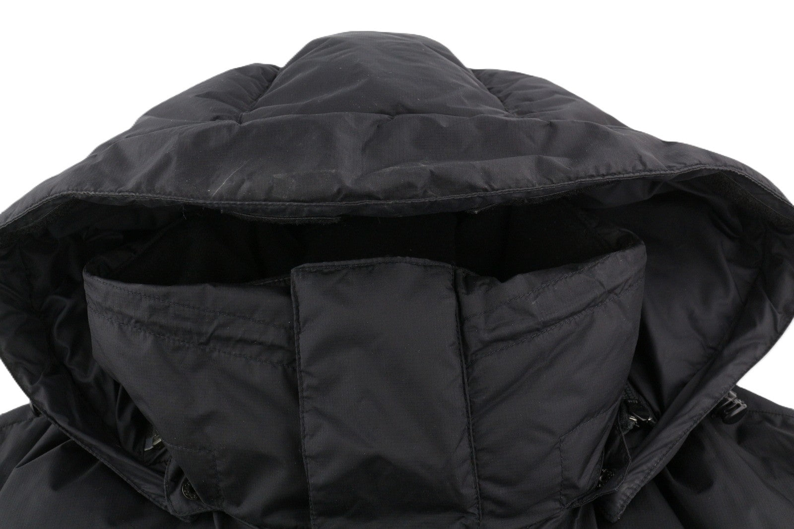 BERGANS OF NORWAY 5331 Down Parka Men Jacket XL Black Hooded Quilted Compression