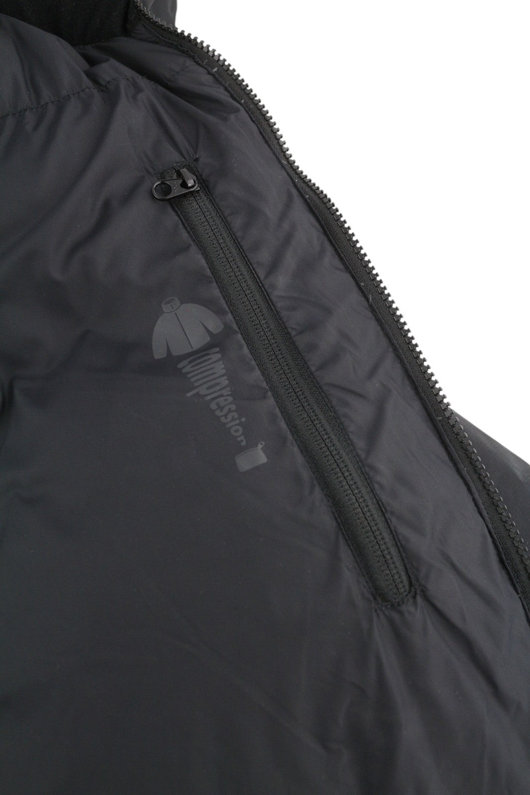 BERGANS OF NORWAY 5331 Down Parka Men Jacket XL Black Hooded Quilted Compression