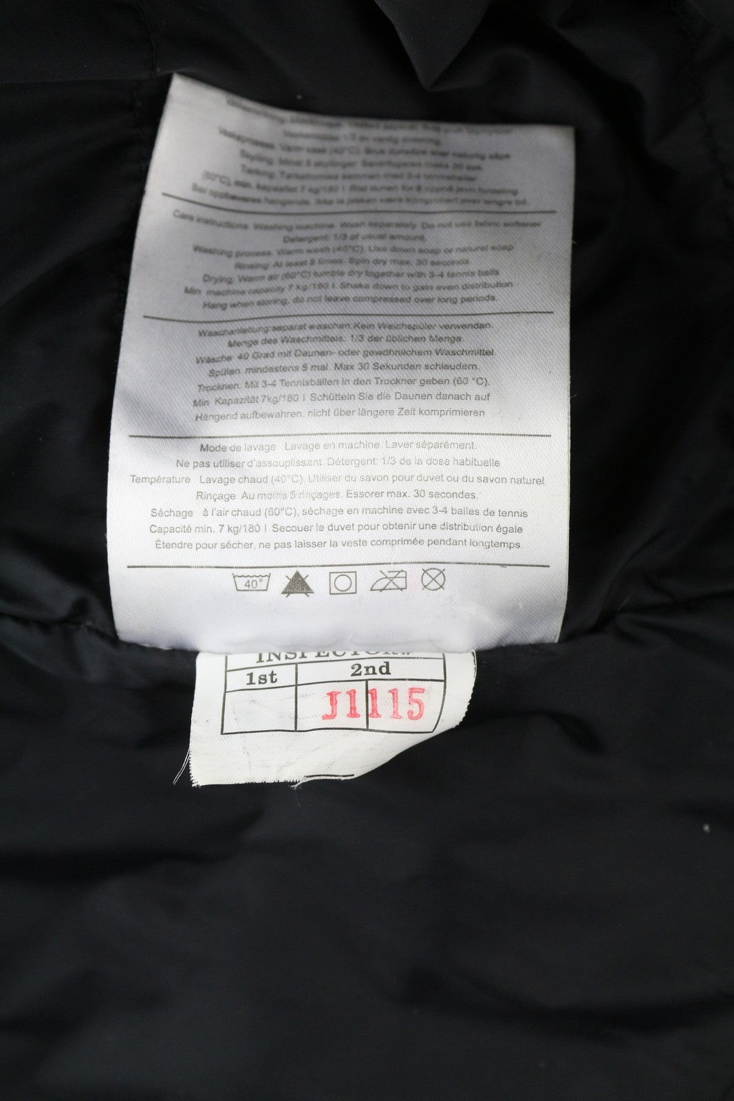 BERGANS OF NORWAY 5331 Down Parka Men Jacket XL Black Hooded Quilted Compression