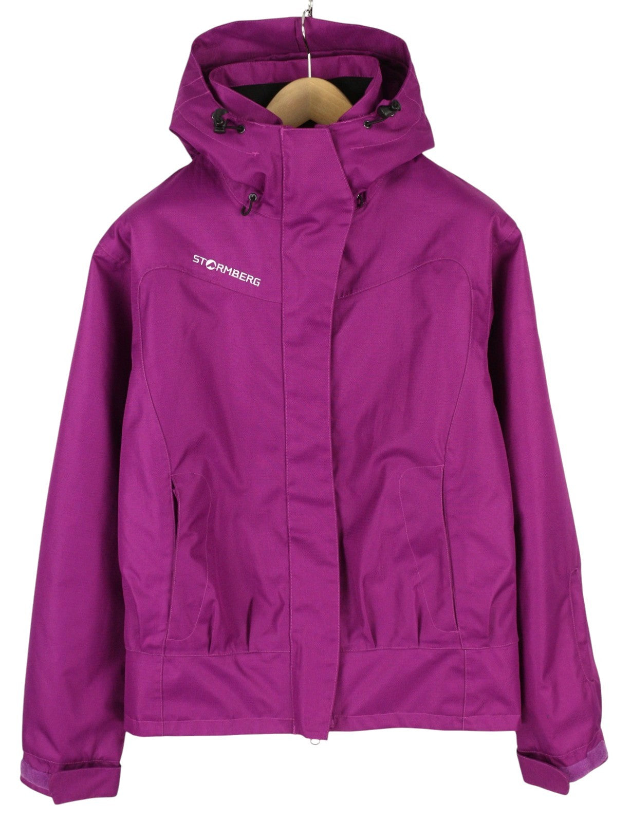 STORMBERG Nordvik D Vattert Women Jacket M Purple Hooded Proretex Membrane Zip