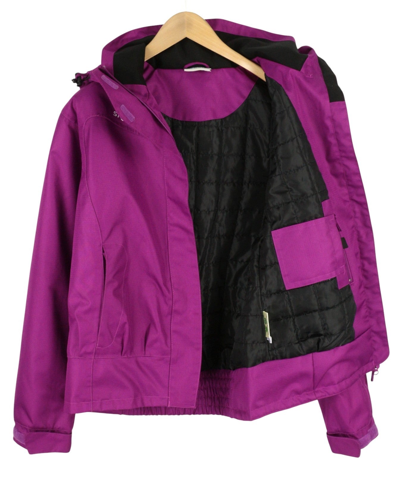 STORMBERG Nordvik D Vattert Women Jacket M Purple Hooded Proretex Membrane Zip