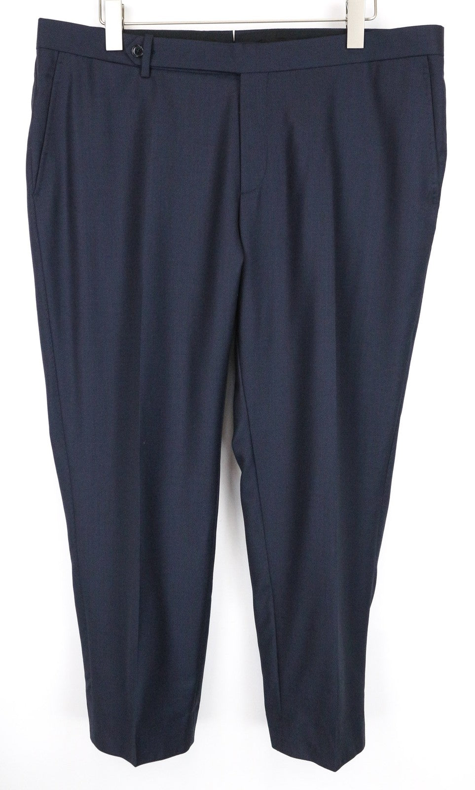 SUITSUPPLY Brescia Men's Trousers UK46R Dark Blue Wool Lined Pleated Front Slim