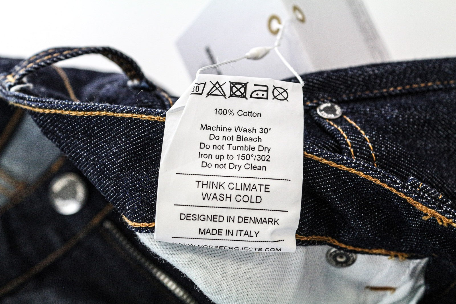 NORSE PROJECTS Ika Denim Women's Jeans W29 Pure Cotton Blue Classic Tapered