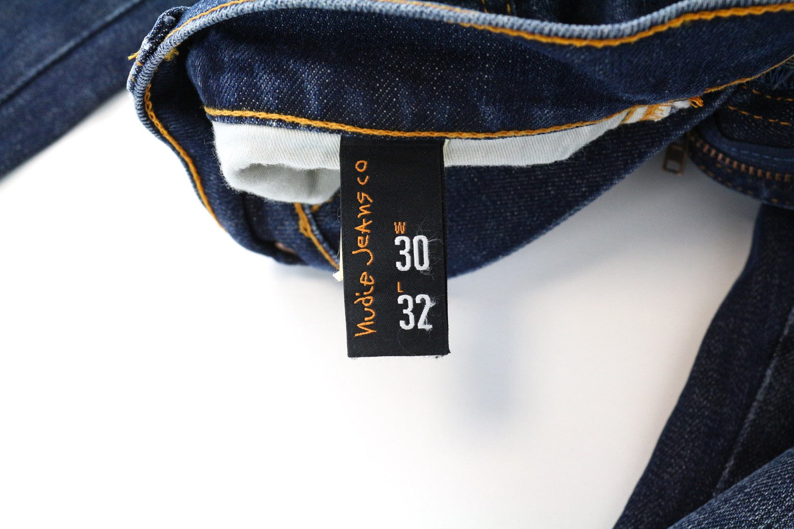 NUDIE JEANS Slim Jim Men's Jeans W30/L32 Slim Fit Washed Blue Cotton Stretch