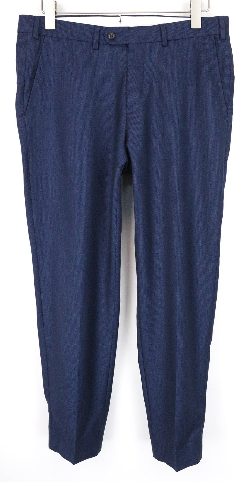 SUITSUPPLY La Spalla Men's Suit UK34S Slim 2Pc Blue Wool Bird's Eye Check S130