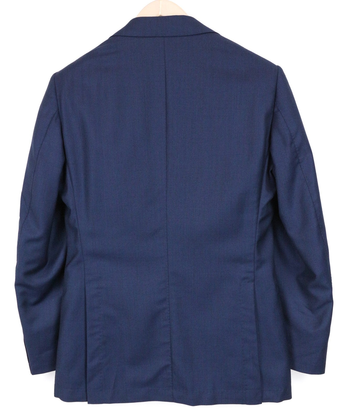 SUITSUPPLY La Spalla Men's Suit UK34S Slim 2Pc Blue Wool Bird's Eye Check S130