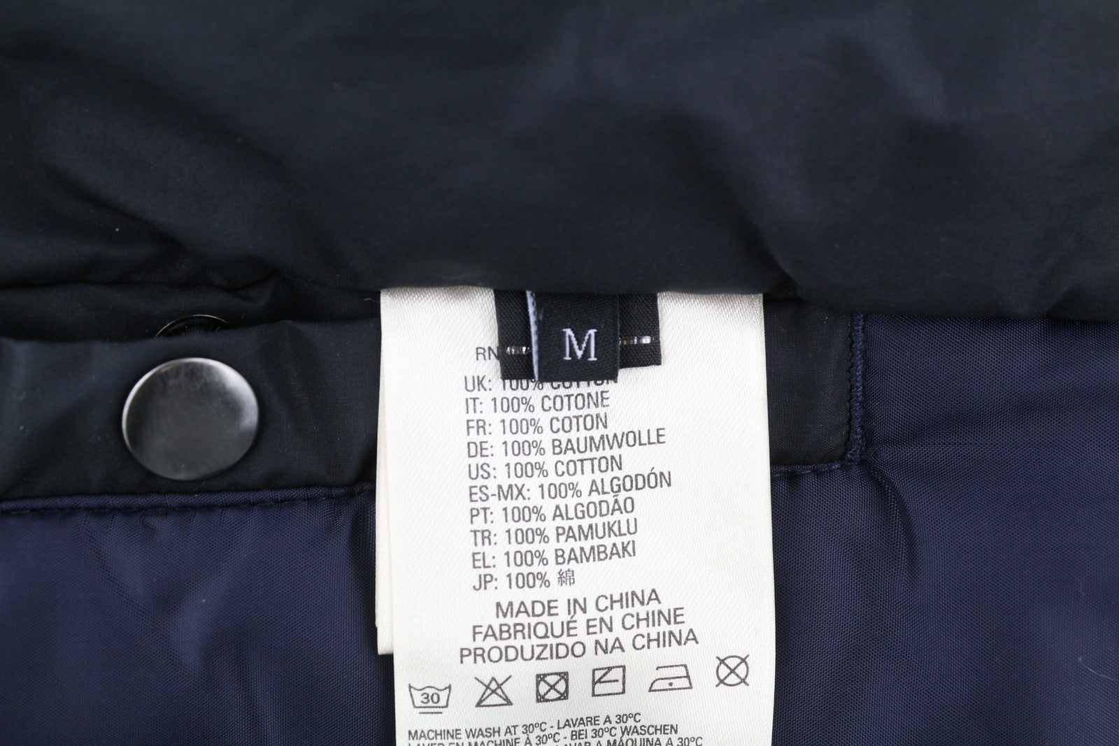 DIESEL Men Jacket M Black Full Zip Hooded Insulated Drawstring Waist Logo Lined