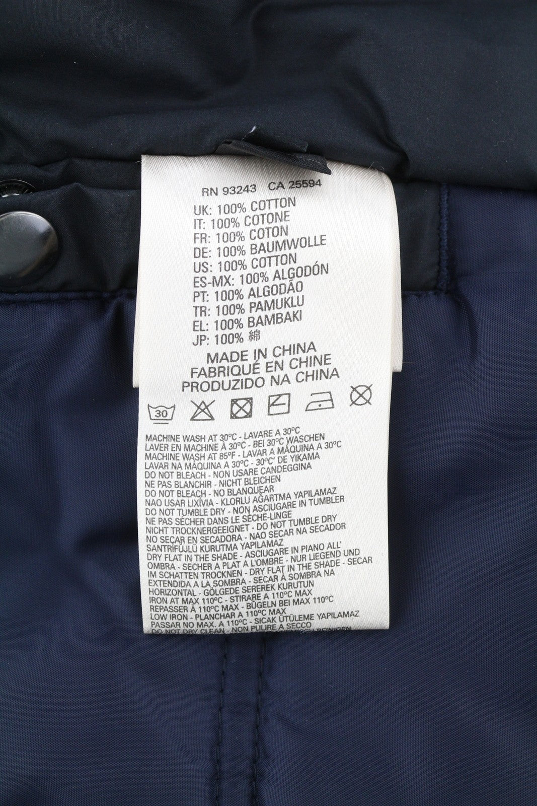 DIESEL Men Jacket M Black Full Zip Hooded Insulated Drawstring Waist Logo Lined