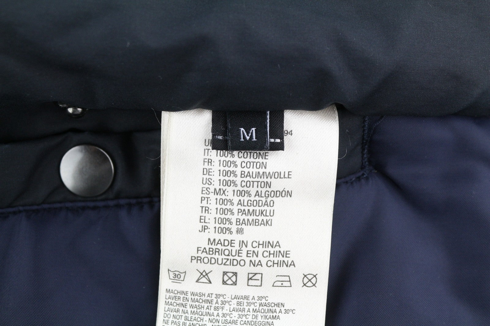 DIESEL Men Jacket M Black Full Zip Hooded Insulated Drawstring Waist Pockets