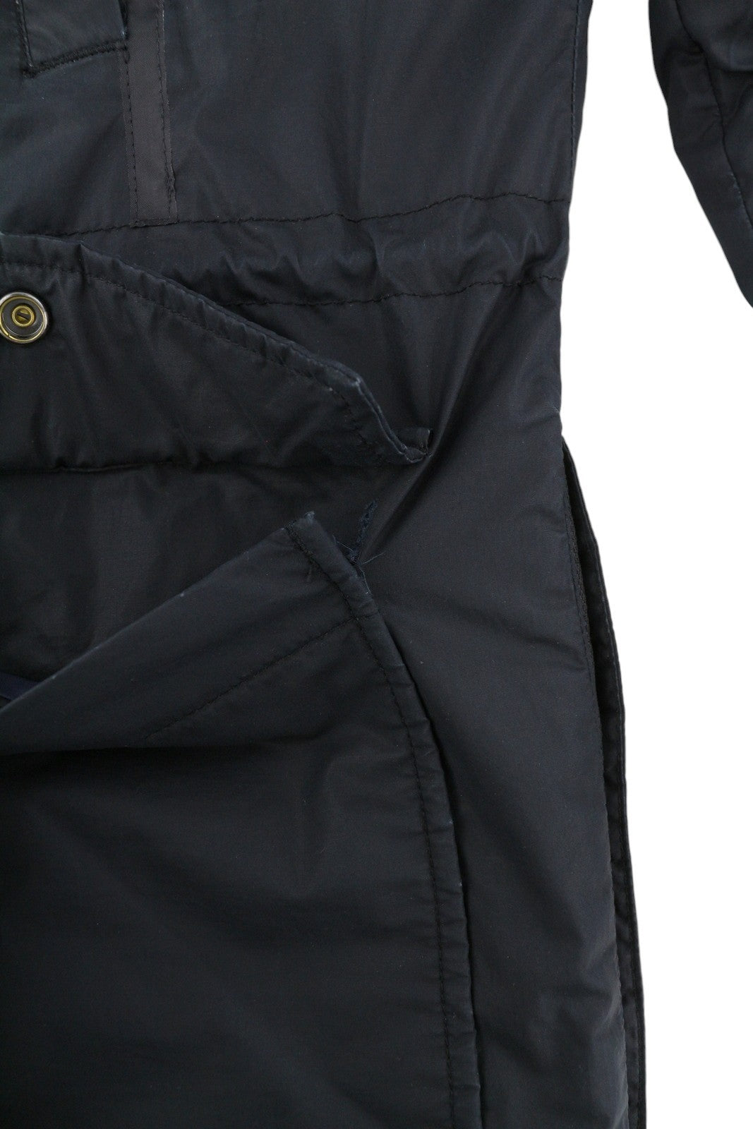 DIESEL Men Jacket M Black Full Zip Hooded Insulated Drawstring Waist Pockets