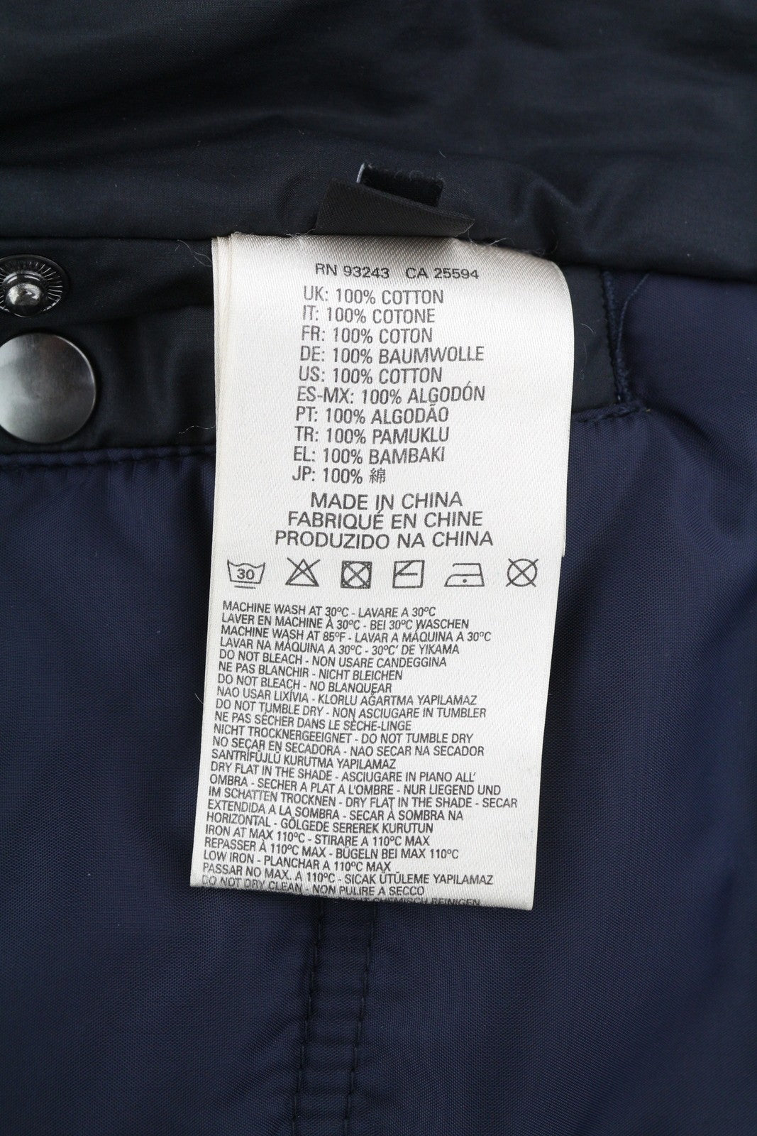 DIESEL Men Jacket M Black Full Zip Hooded Insulated Drawstring Waist Pockets