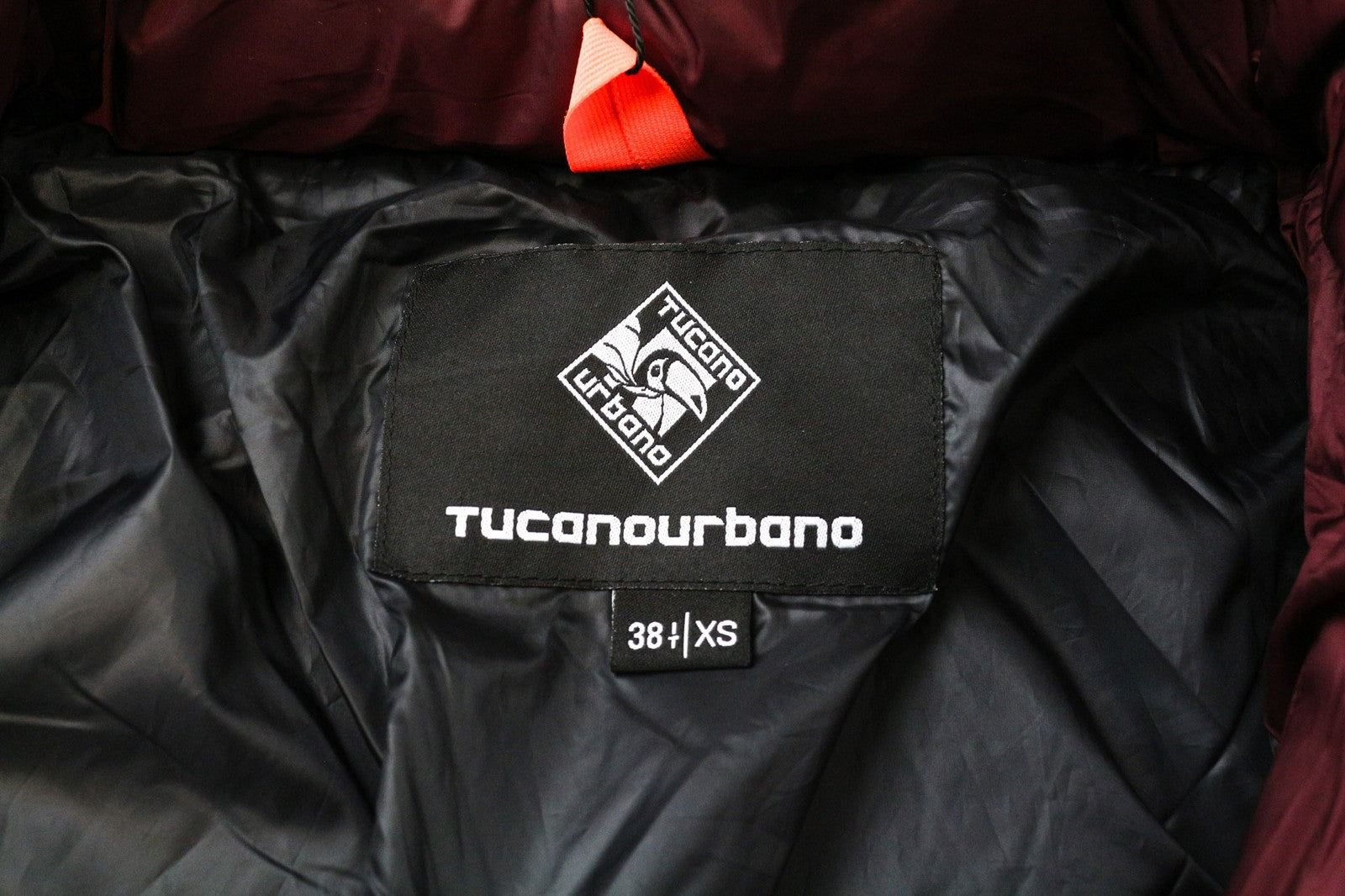 TUCANO URBANO Furbet Women's Jacket XS Red Thermal Lined Faux Fur Hooded Padded