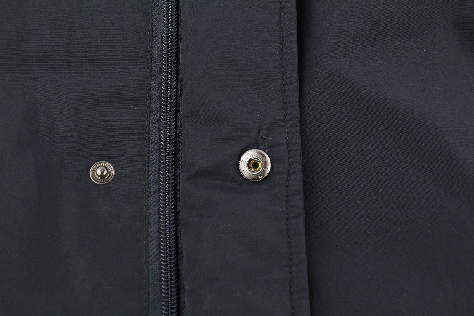 MISE AU GREEN Men Jacket L Black Full Zip High Neck Insulated Lined Mid-Length