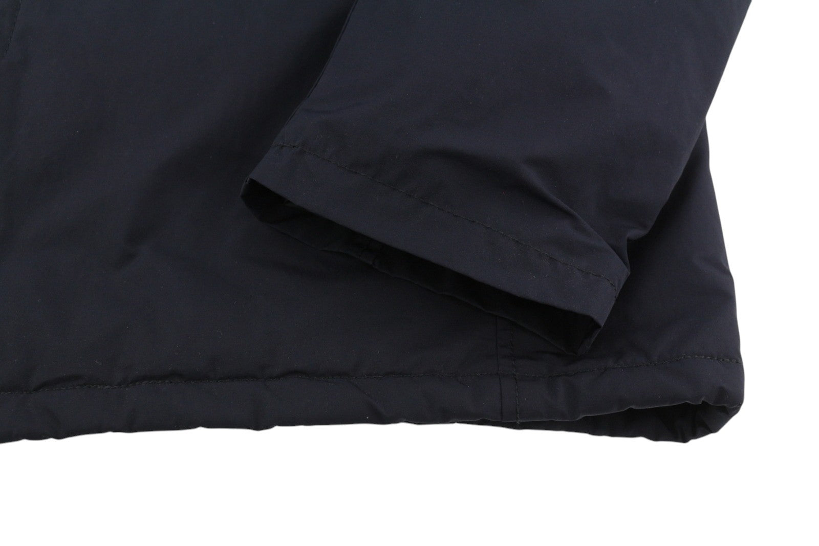 MISE AU GREEN Men Jacket L Black Full Zip High Neck Insulated Lined Mid-Length