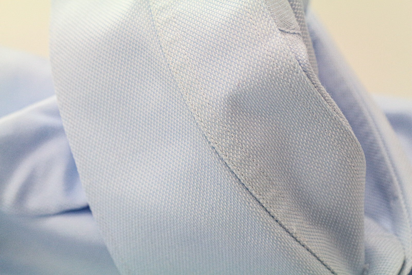 SUITSUPPLY Men Shirt 45/17 3/4 Slim Pure Cotton Light Blue Long Sleeved