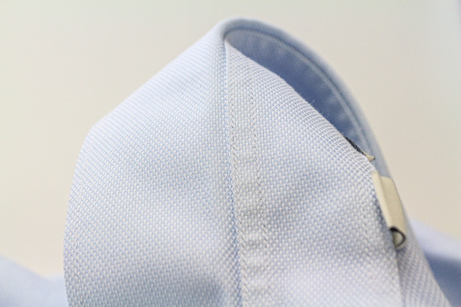 SUITSUPPLY Men Shirt 45/17 3/4 Slim Pure Cotton Light Blue Long Sleeved