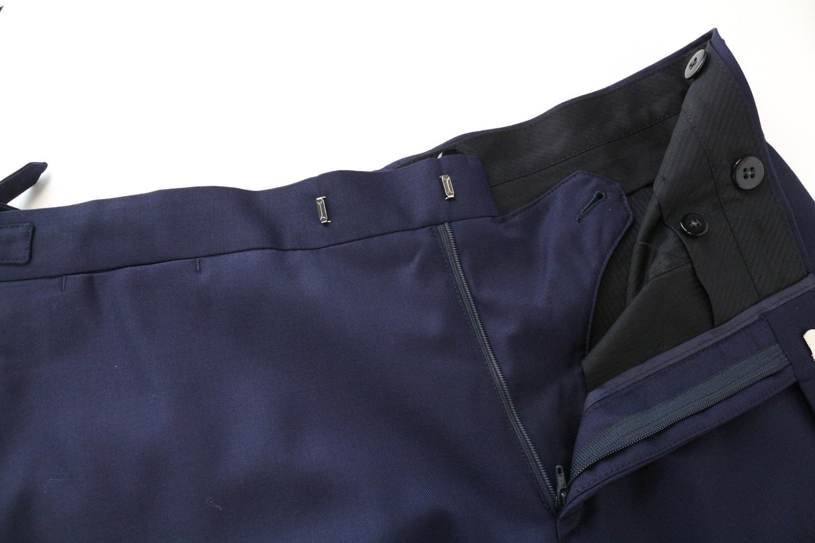 SUITSUPPLY Lazio Tuxedo Men's Suit UK40R Slim Blue Super 130's Wool 3-Piece