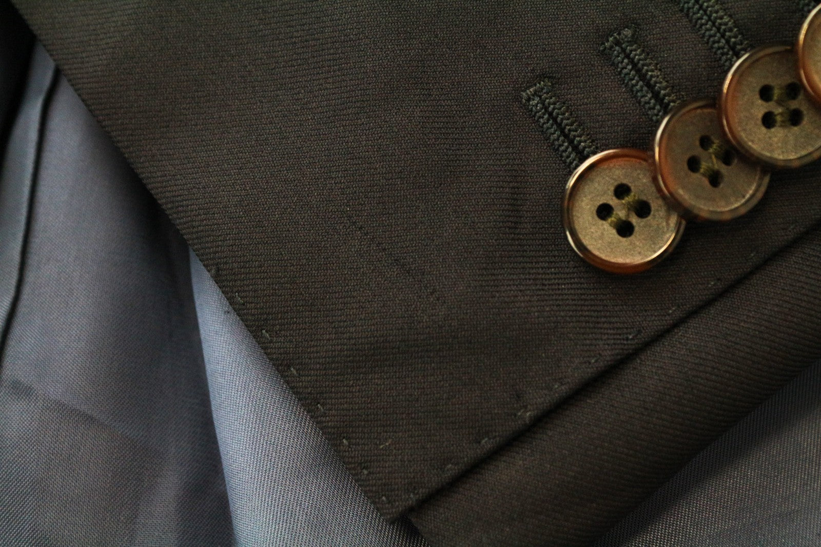 SUITSUPPLY Havana Blueline Men's Suit UK52R Navy Pure Wool Two Piece Classic