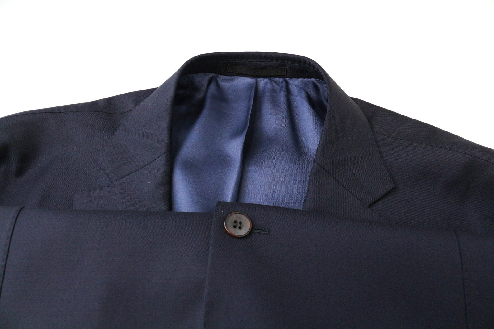 SUITSUPPLY Havana Blueline Men's Suit UK52R Navy Pure Wool Two Piece Classic