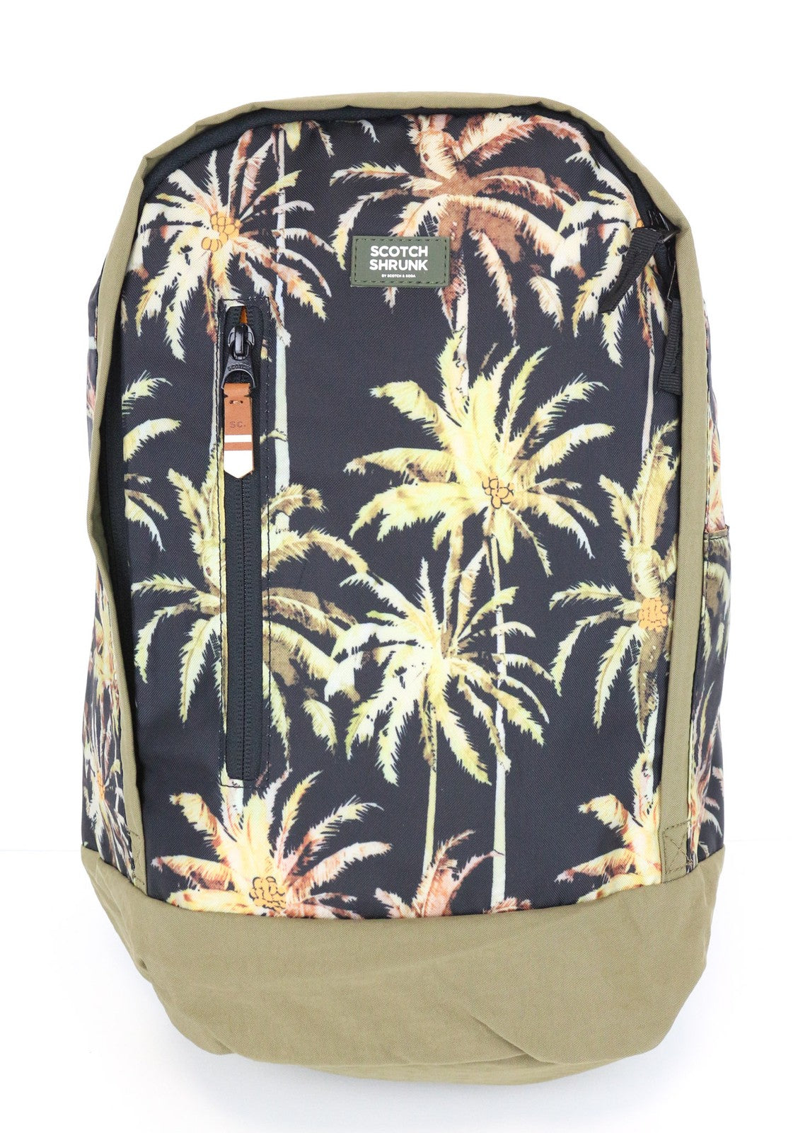 SCOTCH SHRUNK Boys' Bag OS Green Palm Print Backpack with Adjustable Straps