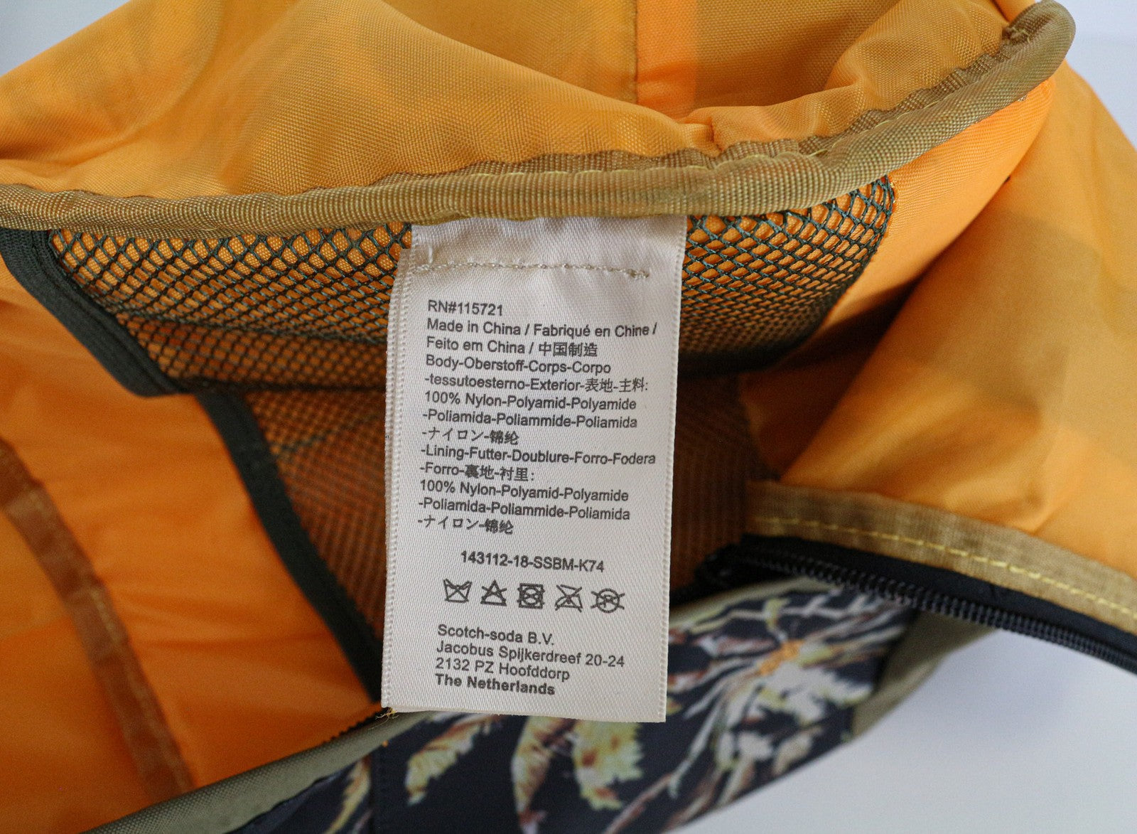 SCOTCH SHRUNK Boys' Bag OS Green Palm Print Backpack with Adjustable Straps