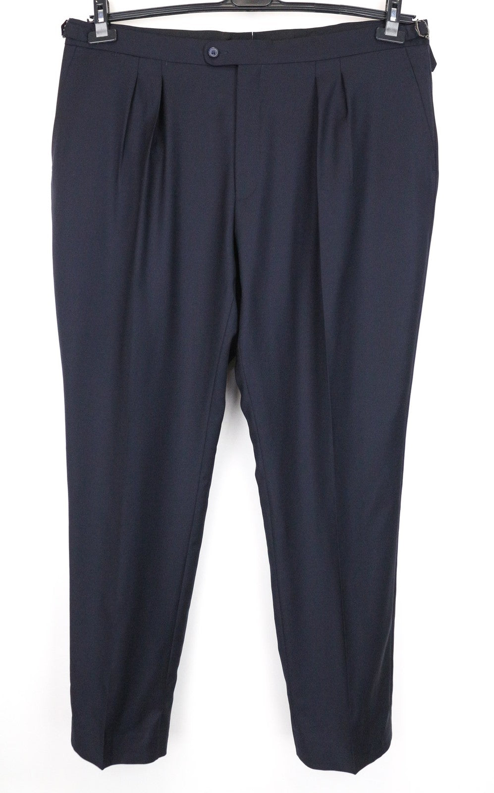 SUITSUPPLY Lazio Blueline Men's Suit UK52R Pure Wool Blue Pleated 2-Piece