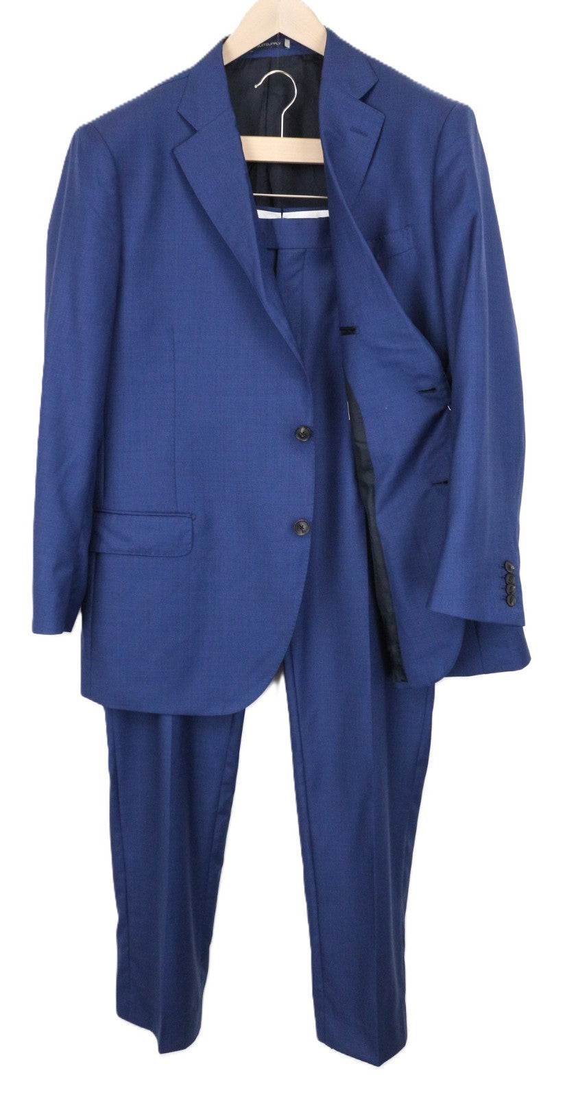 SUITSUPPLY Lazio Men's Suit UK50S Slim Navy Pure Wool Super 110's 2-Piece