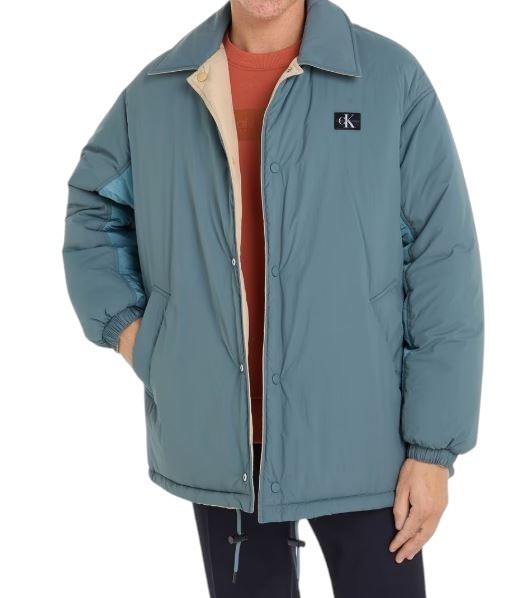 CALVIN KLEIN Reversible Skater Men Jacket M Unisex Oversized Loose Fit RRP€279