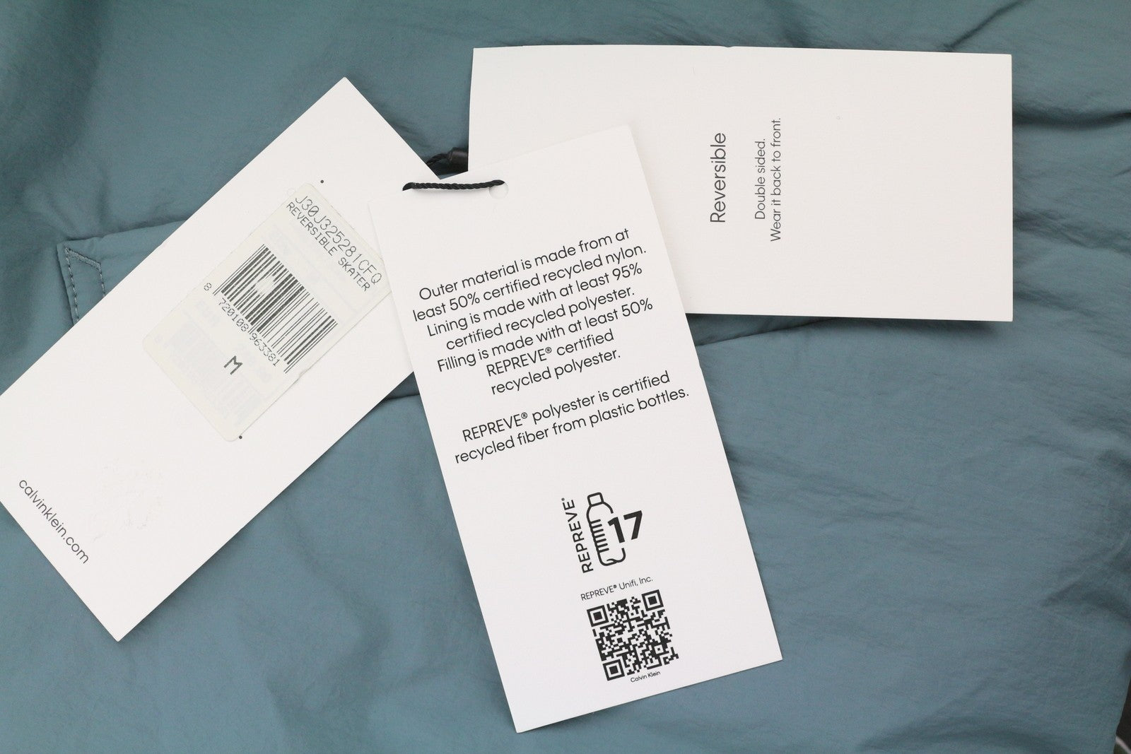 CALVIN KLEIN Reversible Skater Men Jacket M Unisex Oversized Loose Fit RRP€279