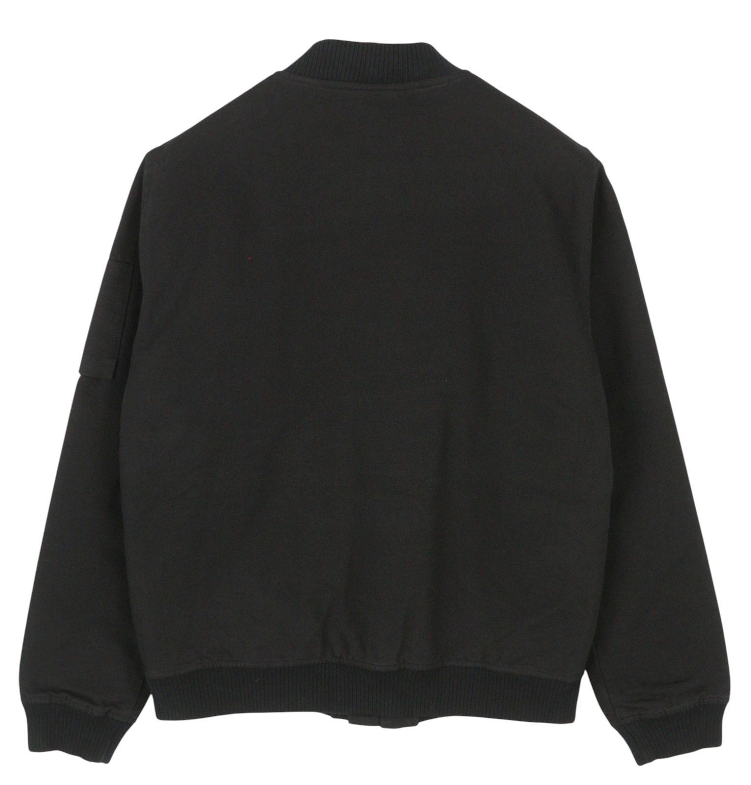 NUDIE JEANS Men Jacket M Black Full Zip Patch Pockets Lined Lightweight Bomber