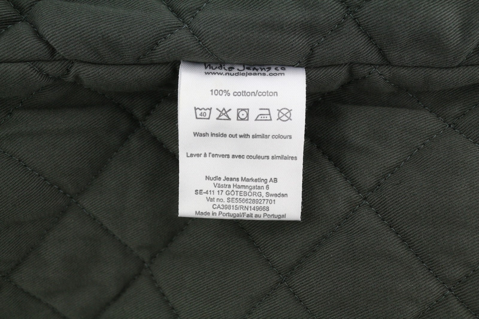 NUDIE JEANS Men Jacket M Black Full Zip Patch Pockets Lined Lightweight Bomber