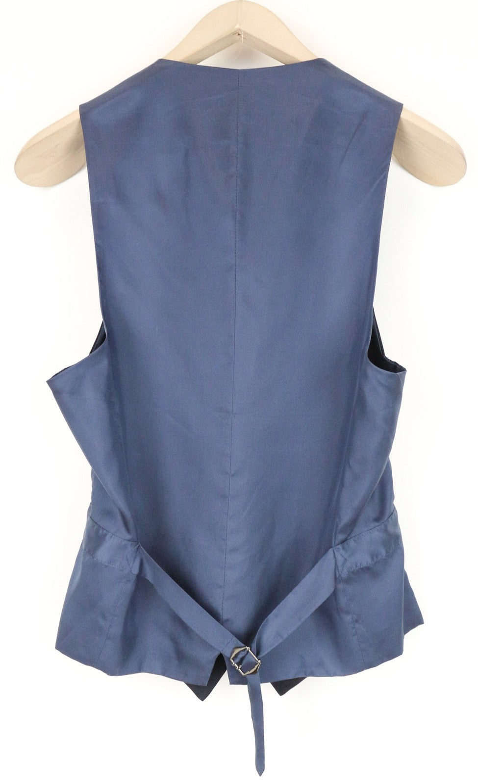 SUITSUPPLY Ferrara vyriška liemenė UK30R klasikinė tamsiai mėlyna vilnonė liemenė su V formos iškirpte 