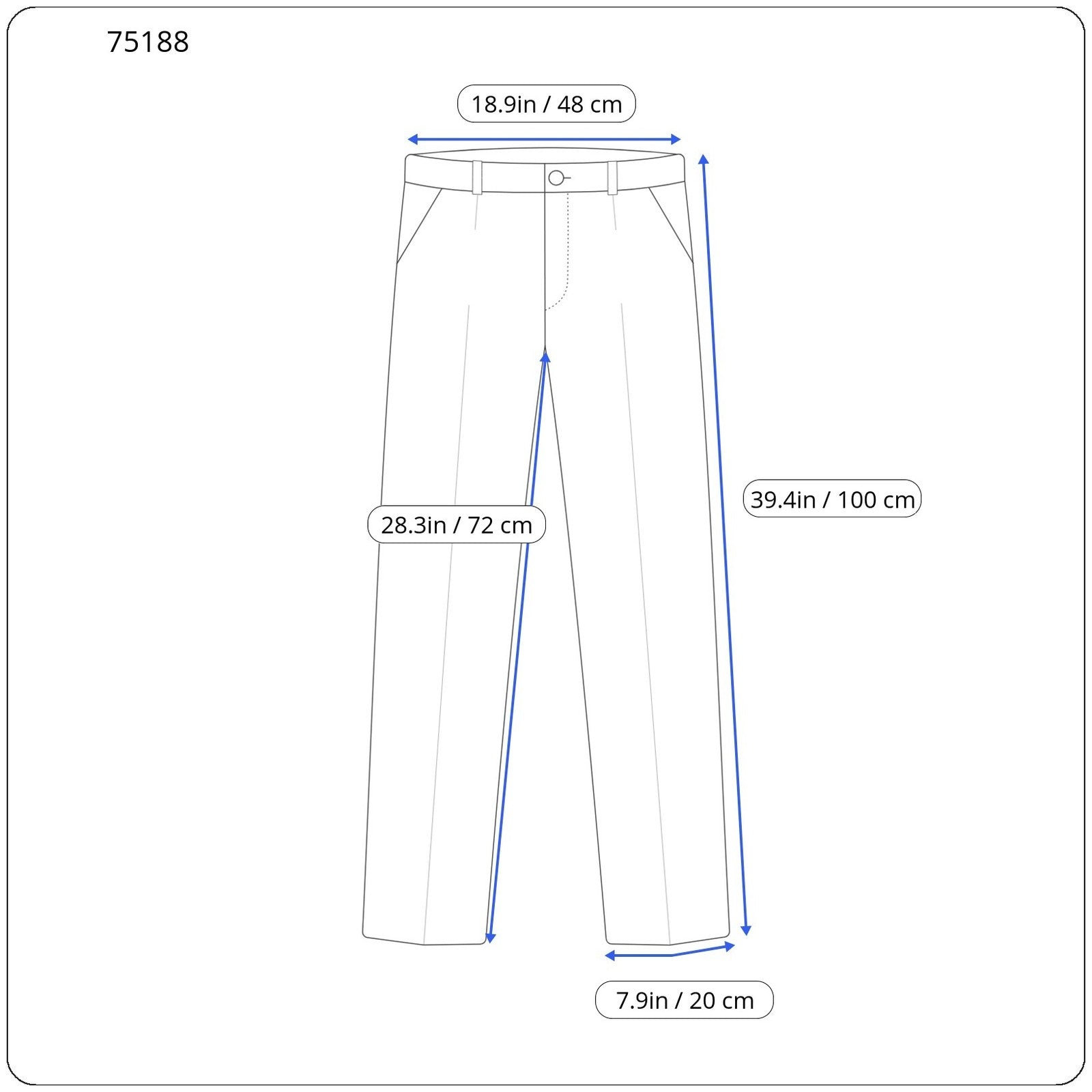 SUITSUPPLY Brescia Men's Pants UK36S Blue Wool Pleated Slim Fit Side Adjusted