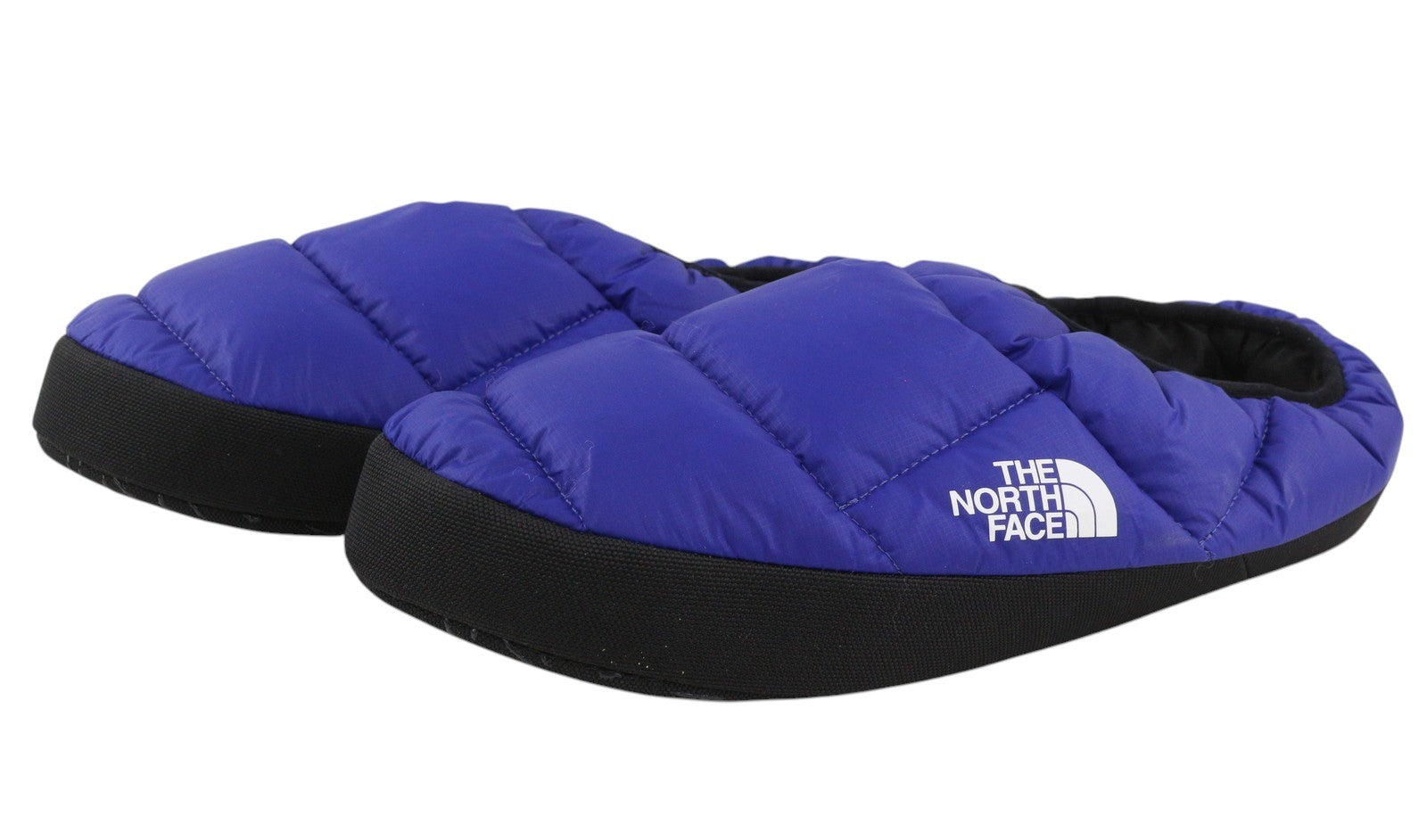 THE NORTH FACE NSE Tent Mule Men Flats EU47/48 Blue Black Quilted Slipers Logo