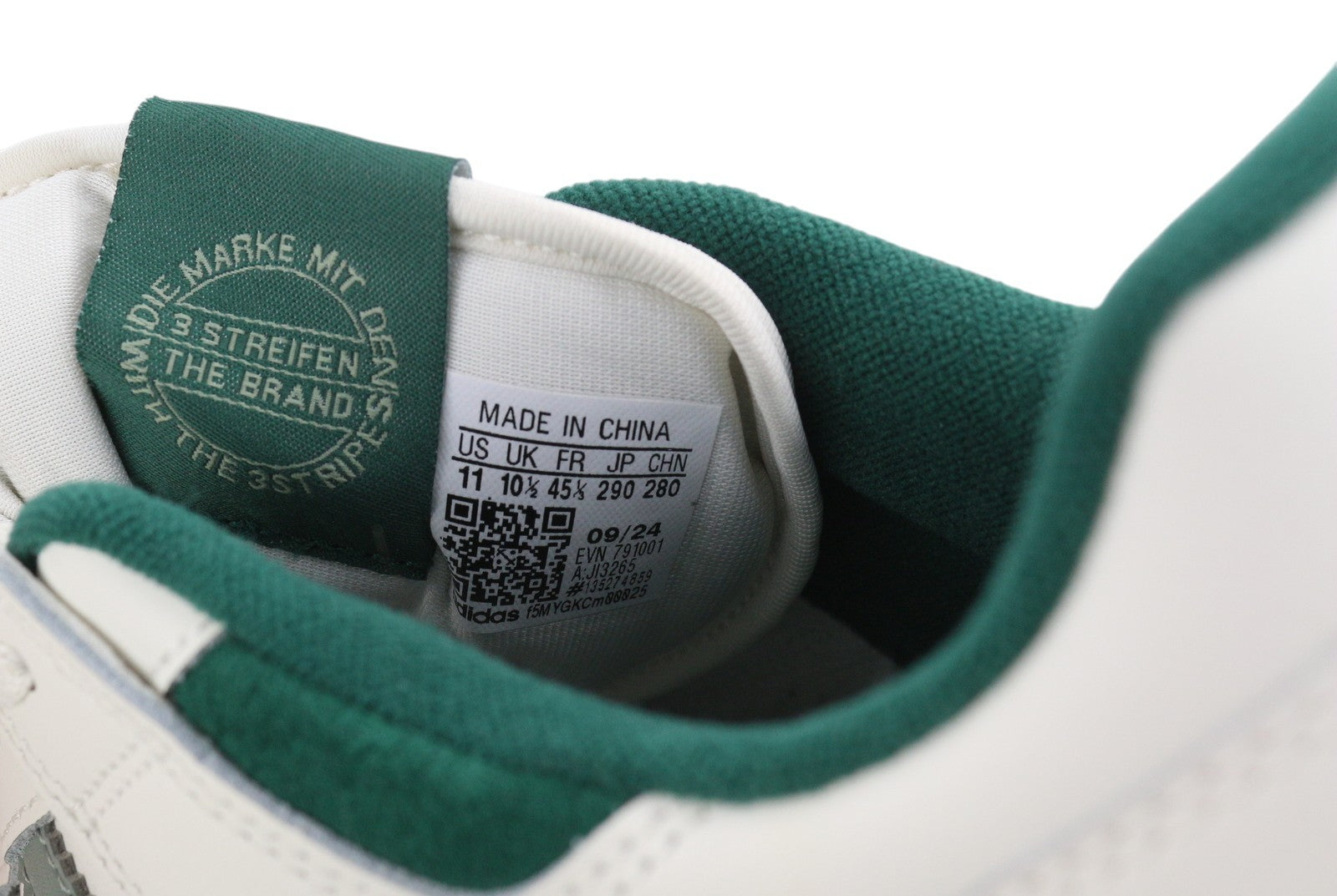 ADIDAS Forum Men Sneakers EU45.5 White Leather Low Top Laced Trainers RRP€120