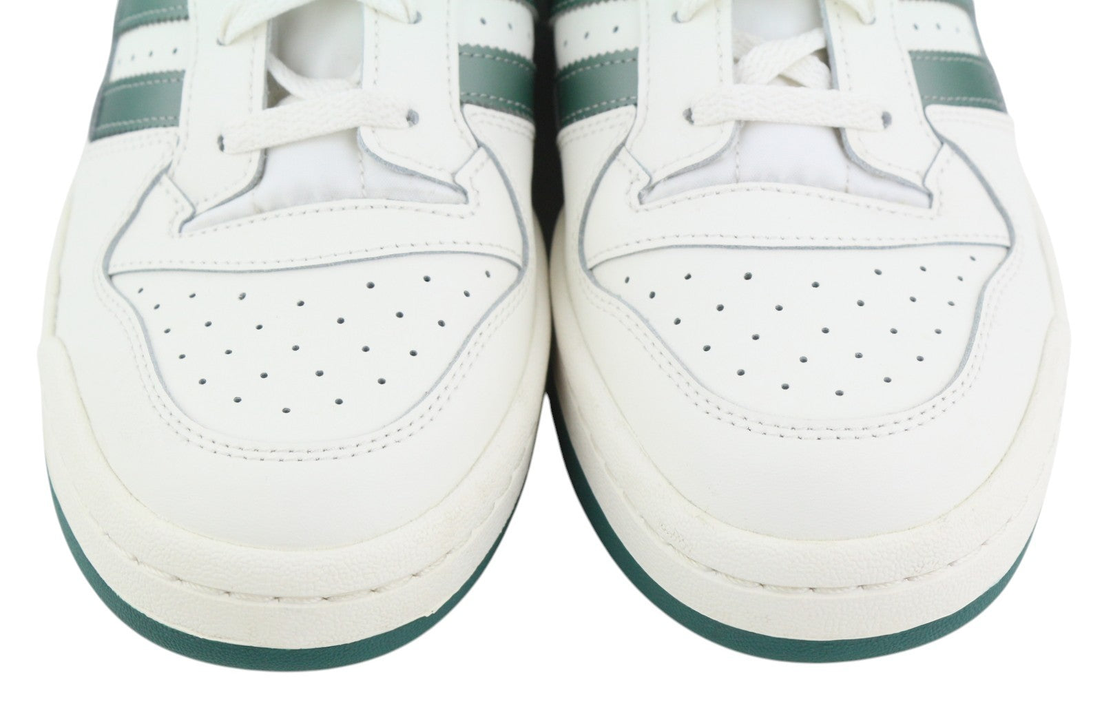 ADIDAS Forum Men Sneakers EU45.5 White Leather Low Top Laced Trainers RRP€120