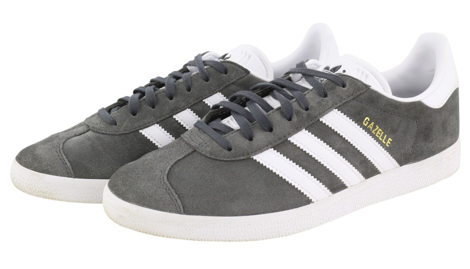 ADIDAS Gazelle Men Sneakers EU43.5 Grey Suede Leather Low Top Lace Up Trainers