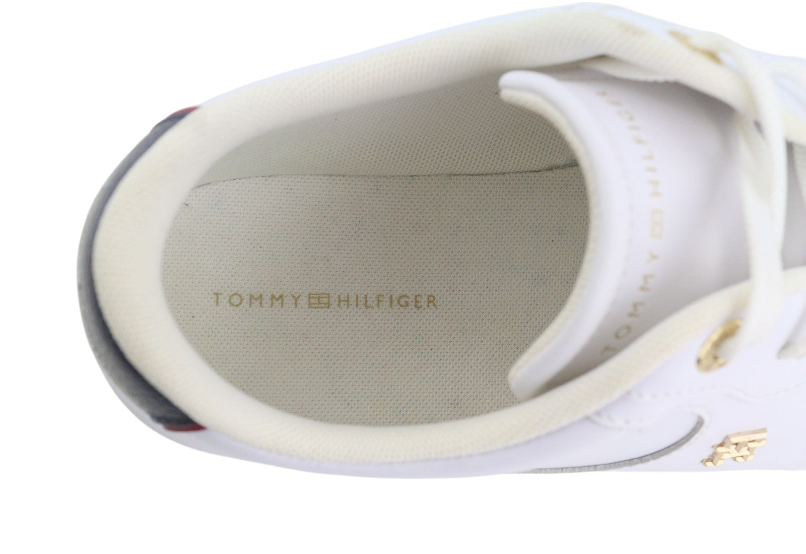 TOMMY HILFIGER Essential Court Men Sneakers EU42 White Leather Low Top RRP€119