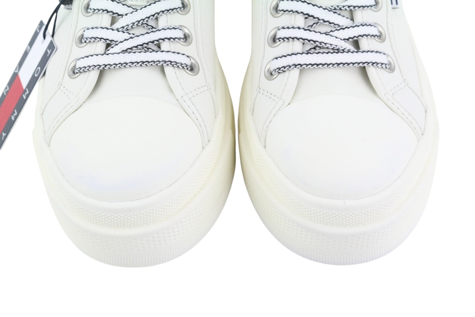 TOMMY HILFIGER Foxing Vulc LC Leather Women Sneakers EU39 Platform Sole RRP€119