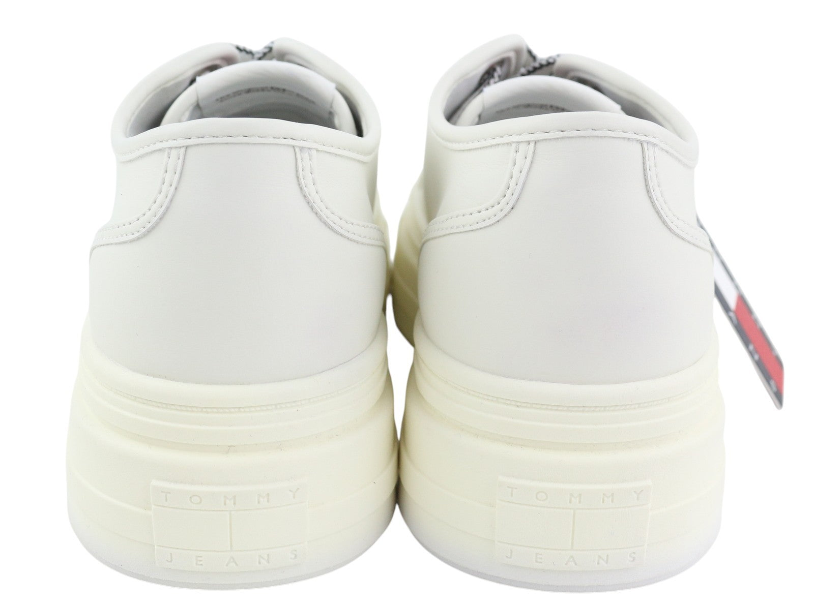 TOMMY HILFIGER Foxing Vulc LC Leather Women Sneakers EU39 Platform Sole RRP€119